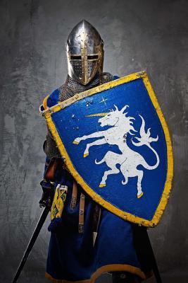 Read Knight in Shining Armor with a Unicorn on a Royal Blue Shield Journal: 150 Page Lined Notebook/Diary -  file in PDF