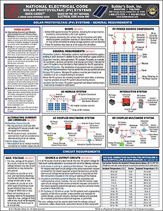 Full Download Solar Photovoltaic (PV) Systems based on 2017 National Electrical Code (NEC) Quick-Card - Builder's Book Inc. | ePub