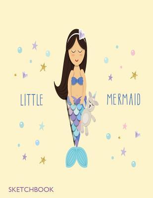 Read Online Little Mermaid Sketchbook: Little Mermaid on Yellow Cover (8.5 X 11) Inches 110 Pages, Blank Unlined Paper for Sketching, Drawing, Whiting, Journaling & Doodling -  | PDF