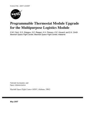 Read Online Programmable Thermostat Module Upgrade for the Multipurpose Logistics Module - NASA file in ePub