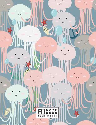 Read Online Notebook: Jellyfish on Green Cover and Dot Graph Line Sketch Pages, Extra Large (8.5 X 11) Inches, 110 Pages, White Paper, Sketch, Draw and Paint - A. Madoo file in ePub