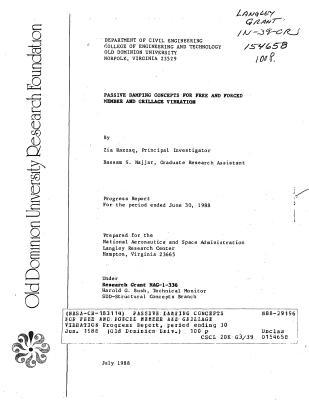 Full Download Passive Damping Concepts for Free and Forced Member and Grillage Vibration - National Aeronautics and Space Administration file in PDF