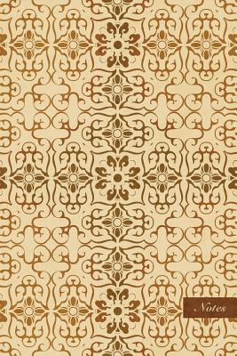 Download Notes: 6x9 Ruled Lined Notebook - Curve Cross Fame Chain Leaf Flower Crest Kaleidoscope - Retro Brown Worn Out Vintage Seamless Pattern Cover. Matte Softcover and Cream Interior Papers. -  | ePub