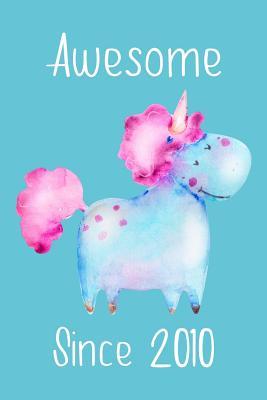 Read Awesome Since 2010: Cute Unicorn Birthday Journal, Notebook and Sketchbook: Pale Turquoise Unicorn Design - Copper Penny Press | ePub