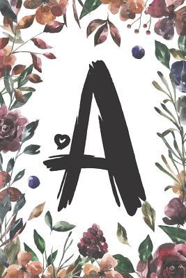 Read Online A: Classic Vintage Floral Personalized Monogram Journal a Initial -  | ePub