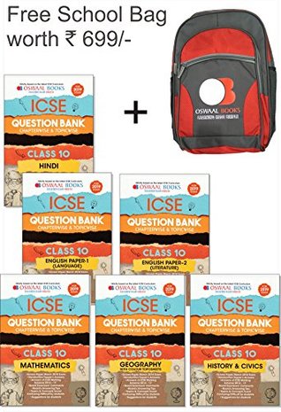 Full Download Oswaal ICSE Question Bank Class 10 (Set of 6 Books) English Papers 1 & 2 (Language and Literature), Hindi, Geography, History & Civics, Maths (For March 2019 Exam)(Free Bag worth INR 699) - Oswaal Editorial Board | ePub