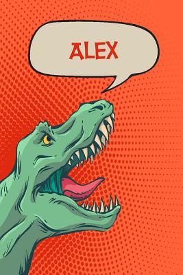 Download Alex: Personalized Dino Drawl and Write, Writing Practice Paper for Kids Notebook with Lined Sheets and Space to Doodle for K-5 Students 120 Pages 6x9 -  | PDF