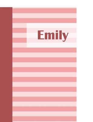Full Download Emily: Personalized Composition Book - School Notebook, College Ruled (Lined), Pastel Pink Stripe Pattern with First Name - Namester Publishing | PDF