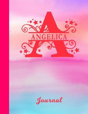 Download Angelica Journal: Letter A Personalized First Name Personal Writing Diary - Glossy Pink & Blue Watercolor Effect Cover - Daily Diaries for Journalists & Writers - Note Taking - Write about your Life & Interests -  file in PDF