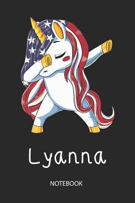 Read Lyanna - Notebook: Blank Lined Personalized & Customized Name Patriotic USA Flag Hair Dabbing Unicorn School Notebook / Journal for Girls & Women. Funny Unicorn Desk Accessories & First Day Of School, 4th of July, Birthday, Christmas & Name Day Gift. -  file in ePub