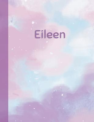 Read Online Eileen: Personalized Composition Notebook - College Ruled (Lined) Exercise Book for School Notes, Assignments, Homework, Essay Writing. Pink Blue Purple Cover Art - Cloud Marble with Name -  | ePub