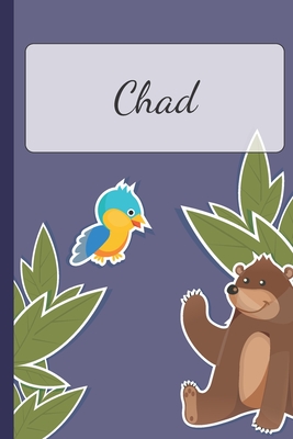 Download Chad: Personalized Notebooks - Sketchbook for Kids with Name Tag - Drawing for Beginners with 110 Dot Grid Pages - 6x9 / A5 size Name Notebook - Perfect as a Personal Gift - Planner and Journal for kids -  file in PDF