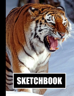 Download Sketchbook: Tiger Cover Design White Paper 120 Blank Unlined Pages 8.5 X 11 Matte Finished Soft Cover - Etn89 Press | ePub