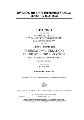 Read Online Reviewing the State Department's annual report on terrorism - U.S. House of Representatives | PDF