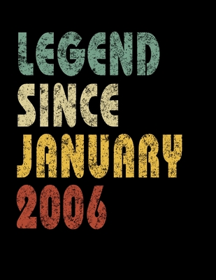 Download Legend Since January 2006: Retro Birthday Gift Notebook With Lined College Ruled Paper. Funny Quote Sayings Back To School 8.5 x 11 Notepad Journal For Taking Notes For Boys & Girls For People Born In January 2006. -  file in PDF